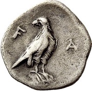 Obol, Greece (ancient), 350 BC - 340 BC reverse image