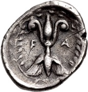 Hemidrachm - 97th-100th Olympiad, Greece (ancient), 392 BC - 380 BC reverse image