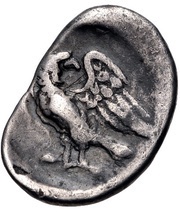 Hemidrachm - 103rd Olympiad, Greece (ancient), 368 BC reverse image