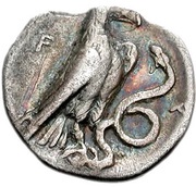 Hemidrachm - 111th Olympiad, Greece (ancient), 336 BC reverse image