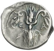 Drachm - 95th Olympiad, Greece (ancient), 400 BC reverse image