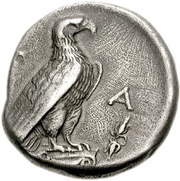 Stater - 108th Olympiad, Greece (ancient), 348 BC reverse image