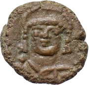 Nummus - Justinian I Carthage; C N obverse image