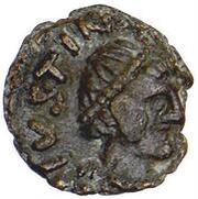 Nummus - Justinian I Rome; ✶♰✶ obverse image