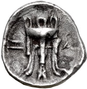 Obol, Greece (ancient), 431 BC - 394 BC reverse image