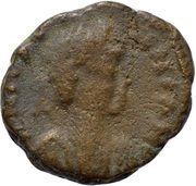 Nummus - Justinian I Ravenna obverse image