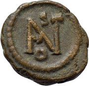 Nummus - Justinian I Ravenna reverse image