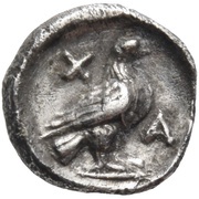 Obol, Greece (ancient), 338 BC - 308 BC reverse image