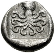 Drachm, Greece (ancient), 500 BC - 465 BC reverse image
