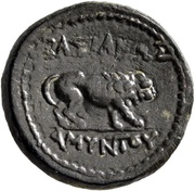 Æ - Amyntas, Greece (ancient), 36 BC - 25 BC reverse image