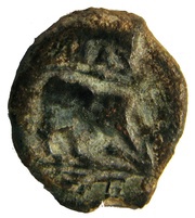 Hemiobol - Bull K / ΞΤΘ, Greece (ancient), 130 BC - 121 BC reverse image