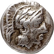 Obol Bull with human face obverse image