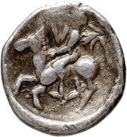Trihemiobol horse left reverse image