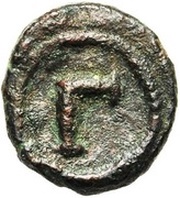 3 Nummi - Justinian I Alexandria, Byzantine states, 527-565 reverse image