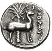 Drachm - Theodotos, Greece (ancient), 202 BC - 150 BC reverse image