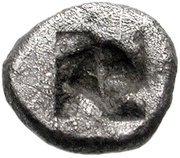 Obol, Greece (ancient), 500 BC - 480 BC reverse image