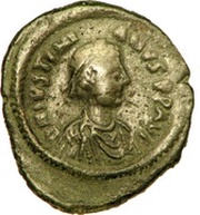5 Nummi - Justinian I Constantinopolis; Large Module obverse image