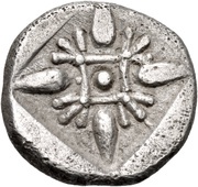 Diobol, Greece (ancient), 530 BC - 470 BC reverse image