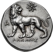 Tetradrachm - Lenaios, Greece (ancient), 350 BC - 340 BC reverse image