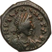 5 Nummi - Justinian I Antioch; Monogram obverse image