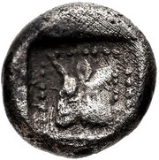 Obol, Greece (ancient), 499 BC - 495 BC reverse image