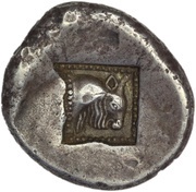 Tetradrachm, Greece (ancient), 499 BC - 495 BC reverse image