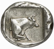 Tetradrachm, Greece (ancient), 449 BC - 448 BC reverse image