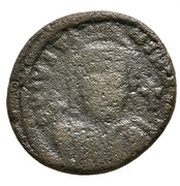 5 Nummi - Justinian I Carthage; Є ♰, Bust Facing obverse image