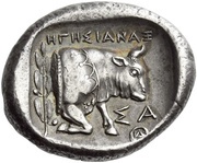 Tetradrachm, Greece (ancient), 390 BC reverse image