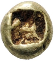 1⁄24 Stater Uncertain mint, Greece (ancient), 600 BC - 550 BC reverse image