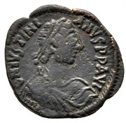 5 Nummi - Justinian I Uncertain Mint; XЧI obverse image