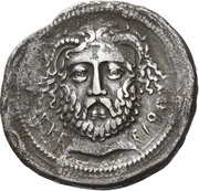 Tetradrachm - Akesios, Greece (ancient), 360 BC reverse image