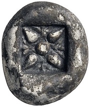 Drachm, Greece (ancient), 500 BC - 480 BC reverse image