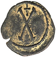 10 Nummi - Tiberius II Constantine Constantinopolis reverse image