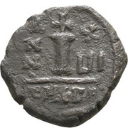 10 Nummi - Mauricius Tiberius Antioch, Byzantine states, 582-602 reverse image