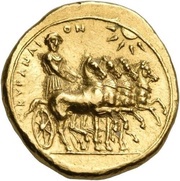 Stater - Ophellas Chairios obverse image