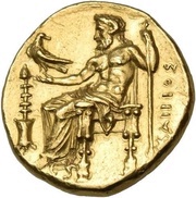 Stater - Ophellas Chairios, Greece (ancient), 322 BC - 313 BC reverse image