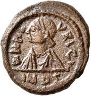 10 Nummi - Mauricius Tiberius Carthage obverse image