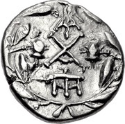 Hemidrachm, Greece (ancient), 85 BC reverse image