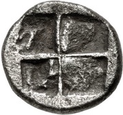 1⁄24 Stater, Greece (ancient), 478 BC - 460 BC reverse image