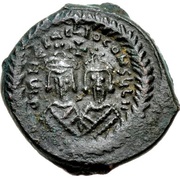 10 Nummi - Heraclius Cyprus obverse image