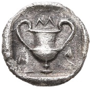 Obol, Greece (ancient), 450 BC - 379 BC reverse image