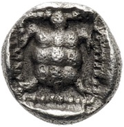 Obol, Greece (ancient), 450 BC - 379 BC reverse image