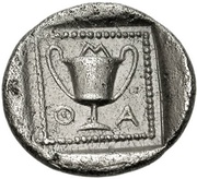 Drachm, Greece (ancient), 450 BC - 379 BC reverse image