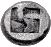 Trihemiobol, Greece (ancient), 521 BC - 478 BC reverse image
