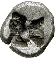 Diobol, Greece (ancient), 540 BC - 521 BC reverse image