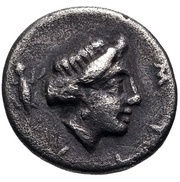 Diobol, Greece (ancient), 400 BC - 300 BC reverse image