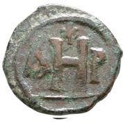 8 Nummi - Justinian I Thessalonica; Type ☧, Byzantine states, 527-565 reverse image