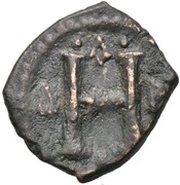 8 Nummi - Justinian I Thessalonica; Type • A •, Byzantine states, 527-565 reverse image