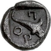Hemiobol, Greece (ancient), 400 BC reverse image